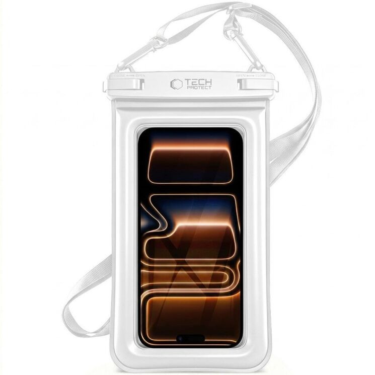 Влагозащитный чехол Tech-Protect UWC7 Universal Waterproof Case - White: фото 1 из 6
