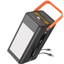 Зовнішній акумулятор Hoco DB49 Action 22.5W (100000mAh) - Black: фото 1 з 7