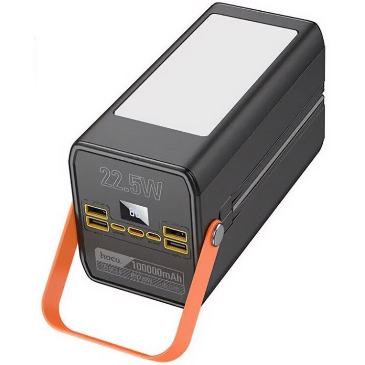 Зовнішній акумулятор Hoco DB49 Action 22.5W (100000mAh) - Black: фото 2 з 7