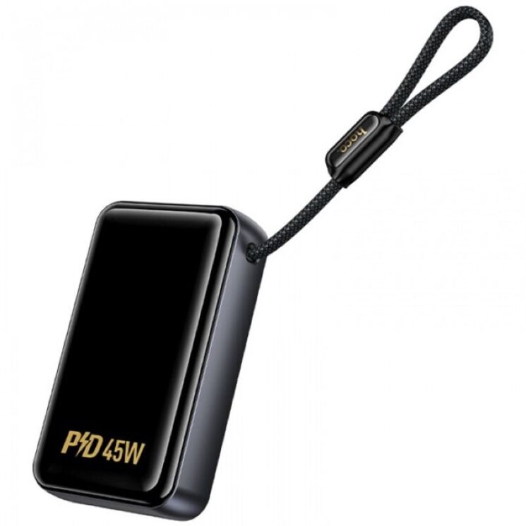 Внешний аккумулятор Hoco Q54 Shine PD45W (20000mAh) + кабель Type-C - Metal gray: фото 4 из 8