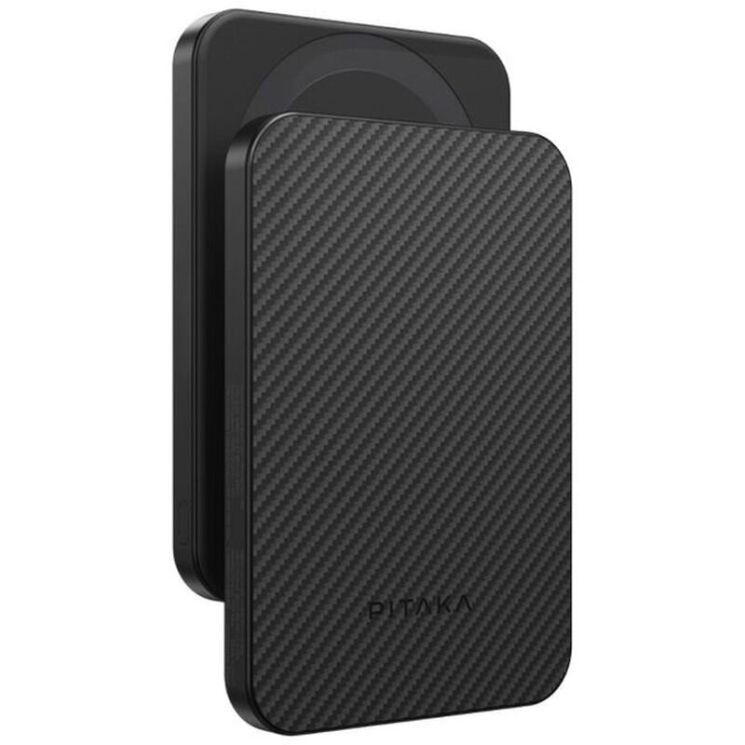 Внешний аккумулятор Pitaka Aramid Qi2 15W (5000mAh) PBQ2401 - Black / Grey: фото 1 из 10