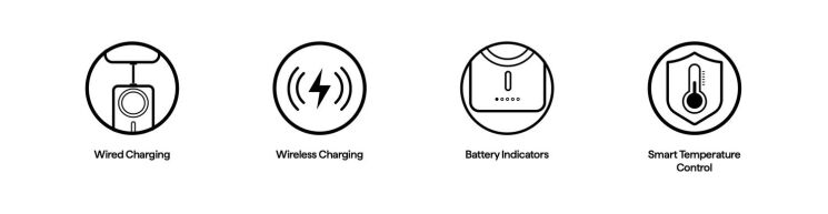 Внешний аккумулятор Pitaka Aramid Qi2 15W (5000mAh) PBQ2401 - Black / Grey: фото 10 из 10