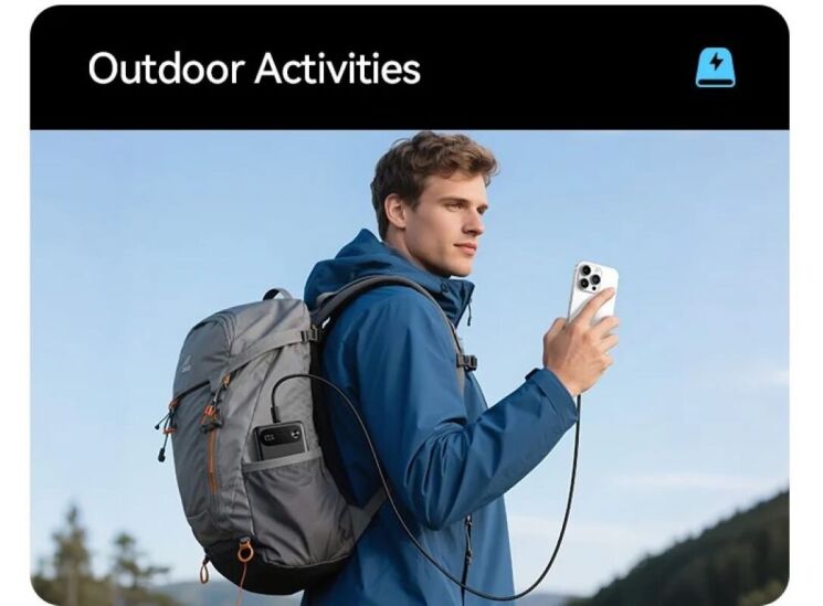 Внешний аккумулятор Usams CD249 PD20W (10000mAh) - White: фото 6 из 15