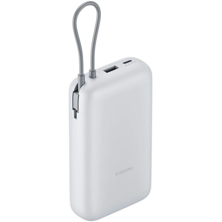 Зовнішній акумулятор Xiaomi 22.5W Integrated Cable (20000mAh) BHR9738GL - Light Grey (995772H) Зовнішній акумулятор Xiaomi 22.5W Integrated Cable (20000mAh) BHR9738GL - Light Grey: фото 1 з 4