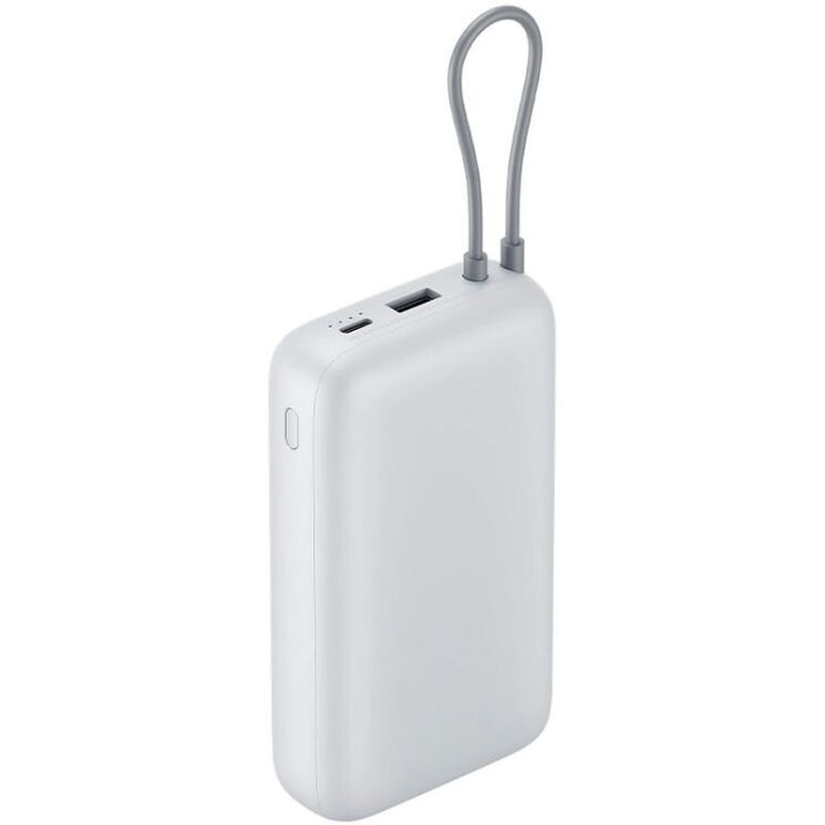Зовнішній акумулятор Xiaomi 22.5W Integrated Cable (20000mAh) BHR9738GL - Light Grey (995772H) Зовнішній акумулятор Xiaomi 22.5W Integrated Cable (20000mAh) BHR9738GL - Light Grey: фото 2 з 4