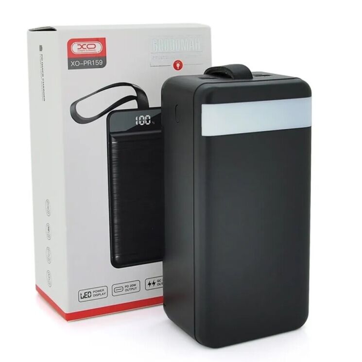 Внешний аккумулятор XO PR159 22.5W (60000mAh) - Black: фото 4 из 10