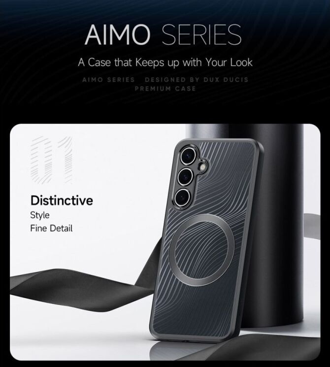 Захисний чохол DUX DUCIS Aimo Series Magnetic (FP) для Samsung Galaxy S24 FE (S721) - Black: фото 11 из 14