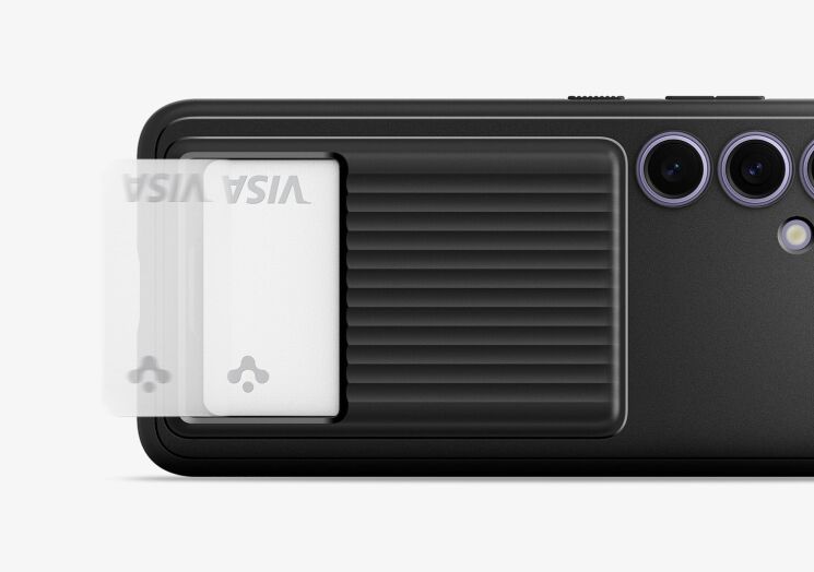 Защитный чехол Spigen (SGP) Liquid Slot для Samsung Galaxy S24 Plus (S926) - Matte Black: фото 15 из 15
