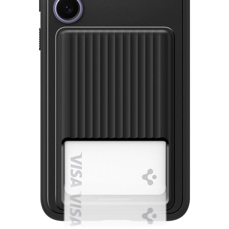 Защитный чехол Spigen (SGP) Liquid Slot для Samsung Galaxy S24 Plus (S926) - Matte Black: фото 8 из 15