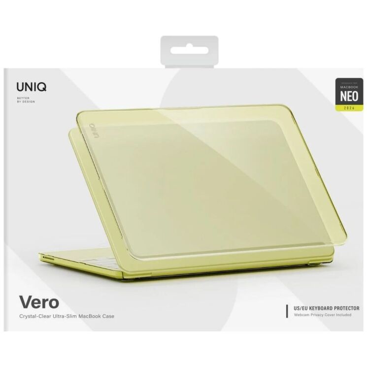 Защитная накладка UNIQ Vero Ultra Slim Clear Case для MacBook Neo (2026) UNIQ-MBNEO-VEROTCIT - Yellow (236723Y) Защитная накладка UNIQ Vero Ultra Slim Clear Case для MacBook Neo (2026) UNIQ-MBNEO-VEROTCIT - Yellow: фото 2 из 3