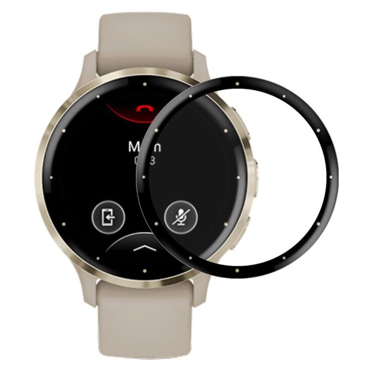 Защитная пленка HAT PRINCE Full Tempered Screen для Garmin Venu 3S - Black: фото 1 из 9