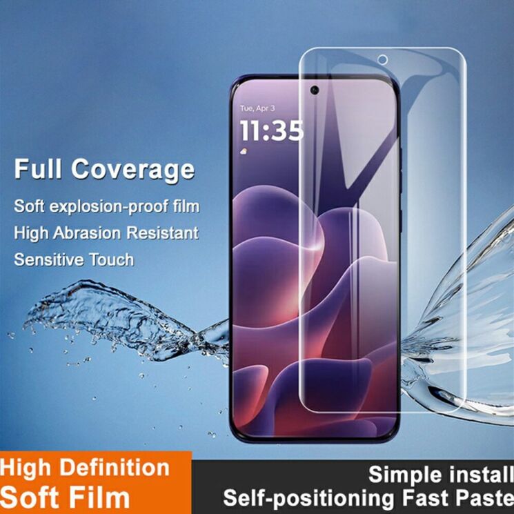 Защитная пленка IMAK Hydrogel Clear Film для Motorola Edge 70: фото 7 из 11
