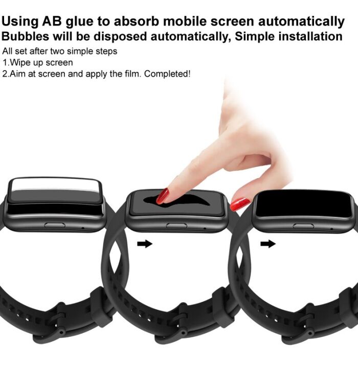 Защитная пленка IMAK Watch Film для Xiaomi Amazfit GTS 3 - Black: фото 10 из 11