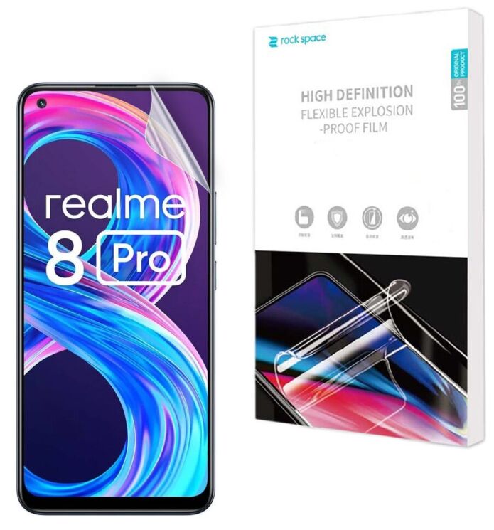Защитная пленка на экран RockSpace Explosion-Proof SuperClear для Realme 8 / 8 Pro: фото 1 из 10