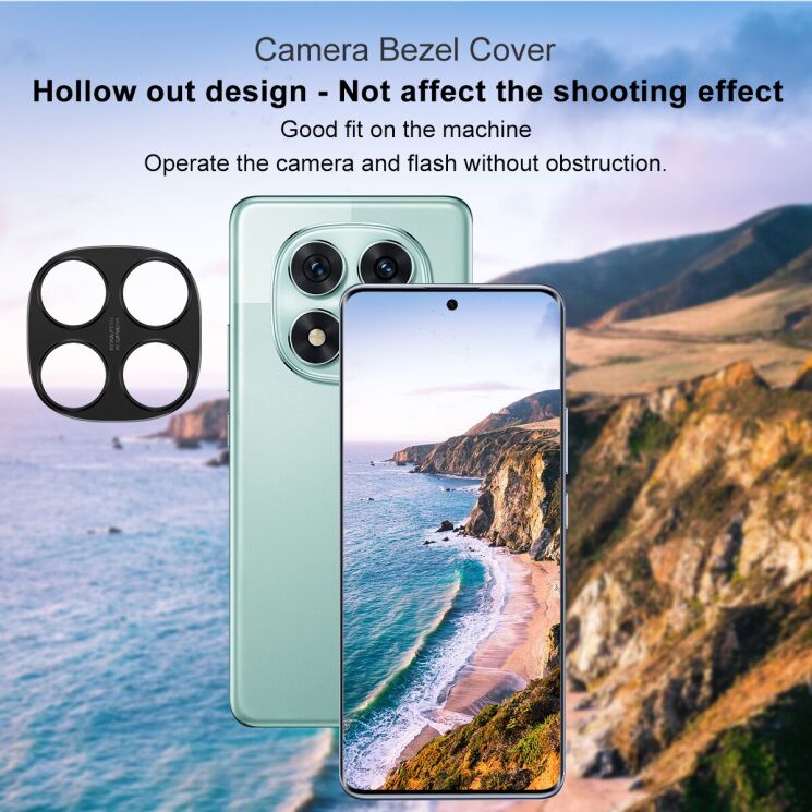 Захисна рамка IMAK Camera Styling для Xiaomi Redmi Note 14 Pro 5G / Poco X7 - Black: фото 5 з 7