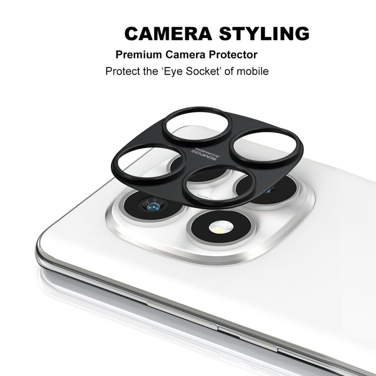 Захисна рамка IMAK Camera Styling для Xiaomi Redmi Note 14 Pro 5G / Poco X7 - Black: фото 2 з 7