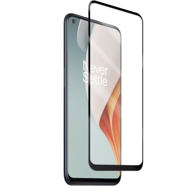 Захисне скло AMORUS Full Glue Tempered Glass для OnePlus Nord N10 - Black: фото 2 з 8