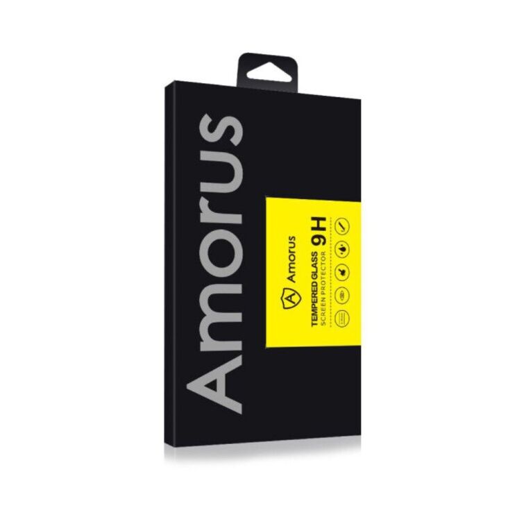 Захисне скло AMORUS Full Glue Tempered Glass для OnePlus Nord N10 - Black: фото 6 з 8