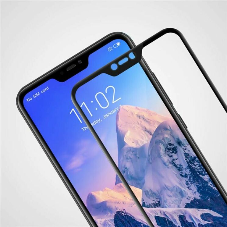 Захисне скло Deexe 5D Full Glue для Xiaomi Redmi 6 Pro / Mi A2 Lite - Black: фото 3 з 6