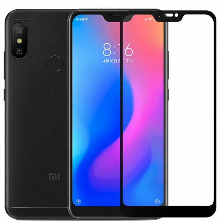 Захисне скло Deexe 5D Full Glue для Xiaomi Redmi 6 Pro / Mi A2 Lite - Black: фото 1 з 6