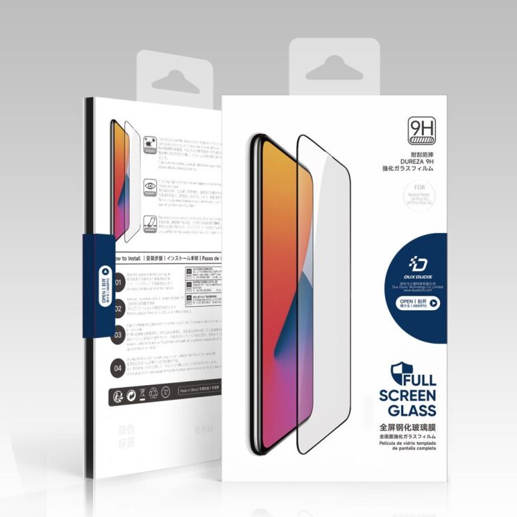 Защитное стекло DUX DUCIS Full Coverage для Xiaomi Redmi Note 14 Pro 5G / Note 14 Pro Plus / Poco X7 - Black: фото 7 из 7