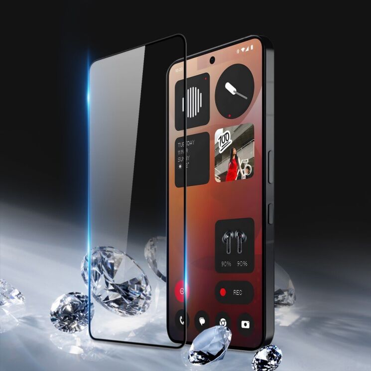 Защитное стекло DUX DUCIS Full Glue для Nothing Phone (3a) Pro / Phone (3a) - Black: фото 2 из 7