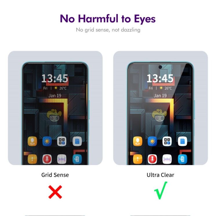 Защитное стекло ENKAY Privacy для Samsung Galaxy A36 (A366) / A56 (A566) - Grey: фото 5 из 7