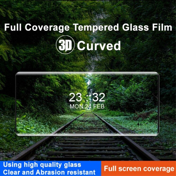 Защитное стекло IMAK 3D Curved Full Covering для Motorola Edge 50 / Edge 50 Pro / Edge 50 Fusion - Black: фото 3 из 9