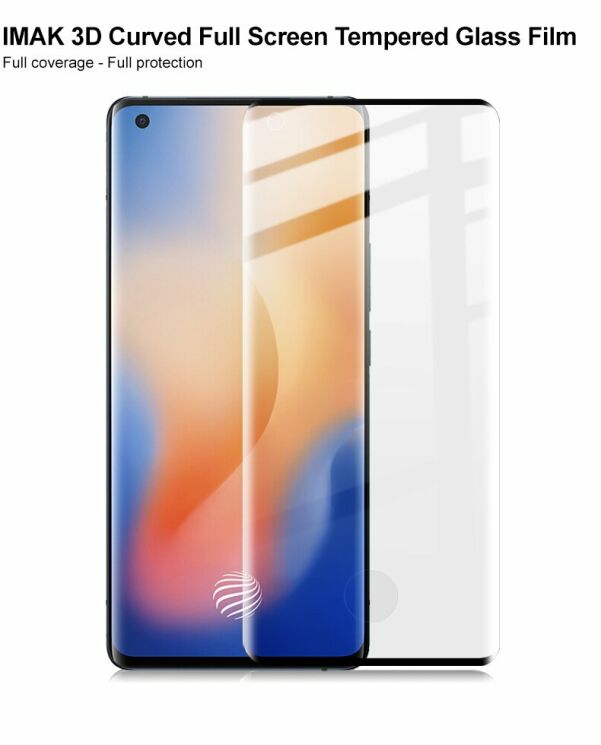 Защитное стекло IMAK 3D Curved Full Covering для VIVO X50 Pro - Black: фото 6 из 17