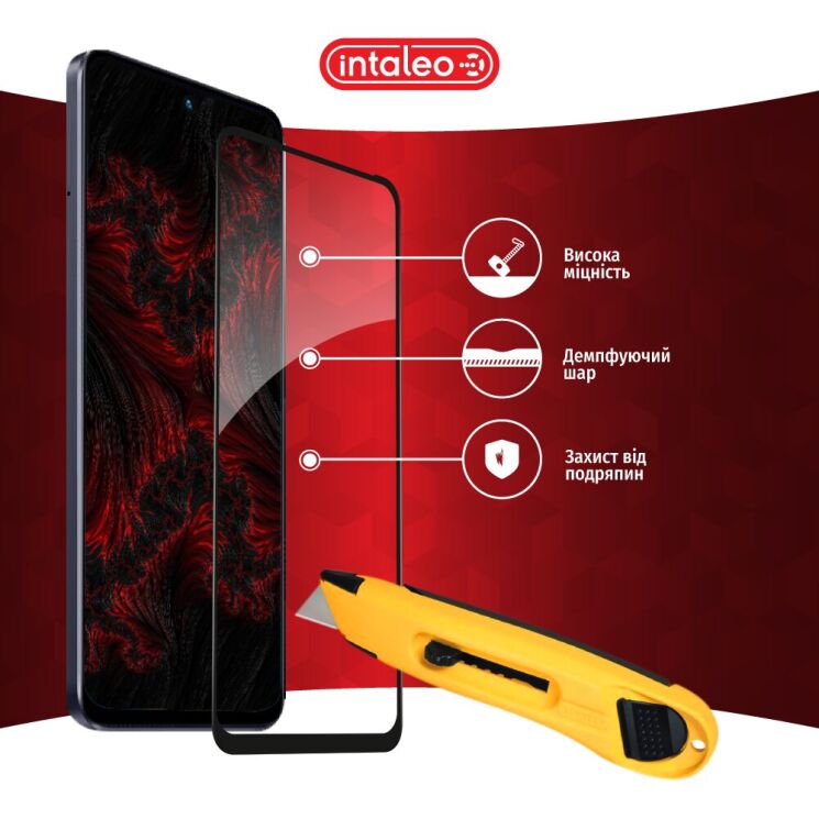 Защитное стекло Intaleo Full Glue для Infinix Hot 30 Play (X6835B) - Black: фото 6 из 9