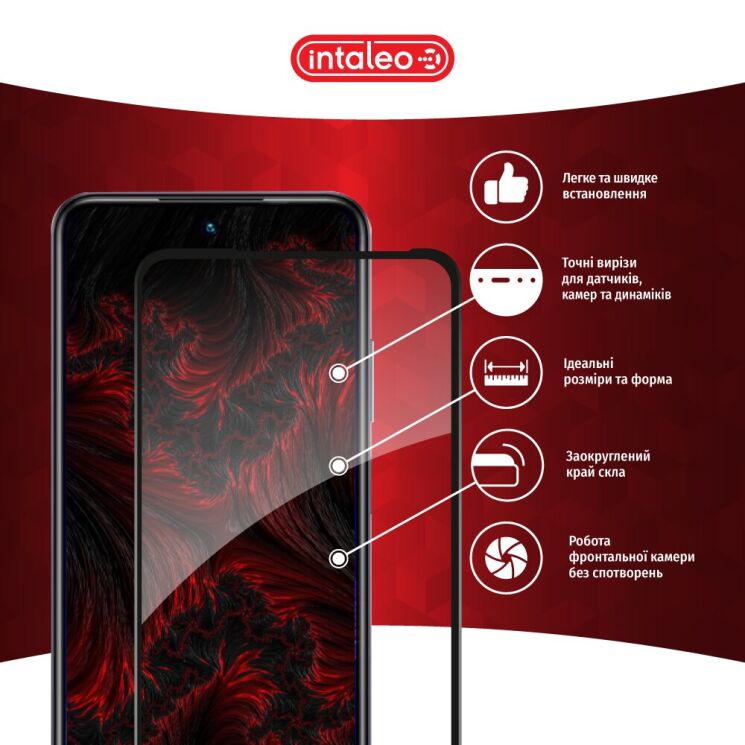 Защитное стекло Intaleo Full Glue для Infinix Hot 30 Play (X6835B) - Black: фото 4 из 9