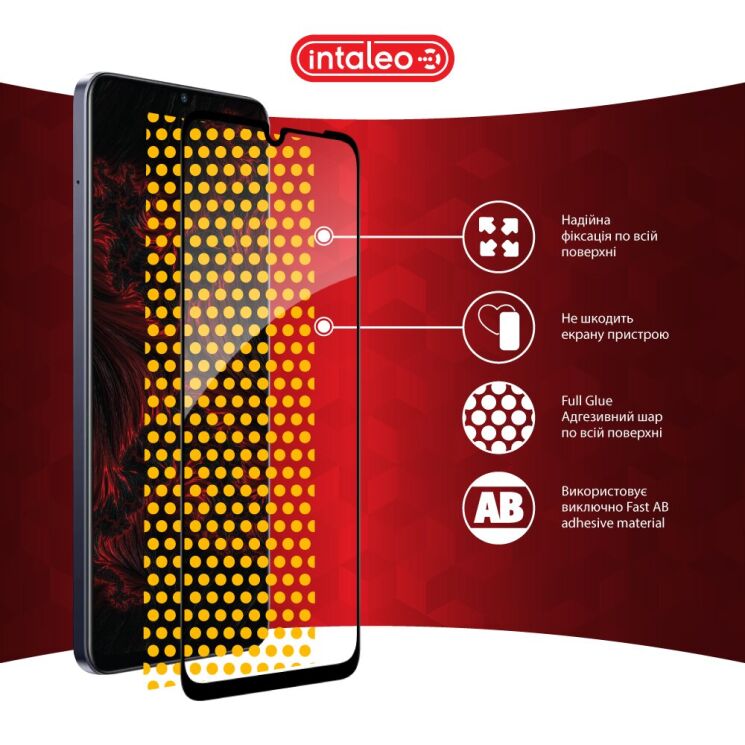 Защитное стекло Intaleo Full Glue для Realme Note 60 - Black: фото 7 из 8