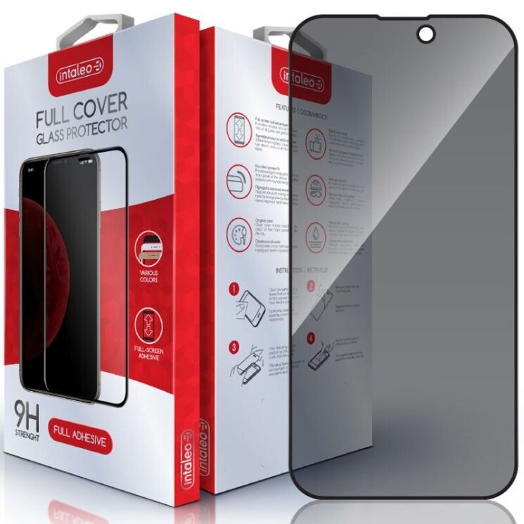 Защитное стекло Intaleo Privacy для iPhone 17 - Black: фото 1 из 10