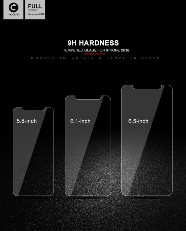 Захисне скло MOCOLO 2.5D Arc Edge для Apple iPhone Xs Max: фото 6 з 11