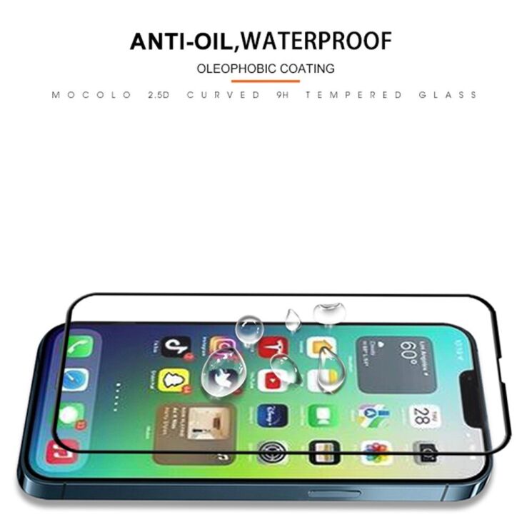 Защитное стекло MOCOLO Full Glue Cover для Apple iPhone 14 - Black: фото 6 из 8