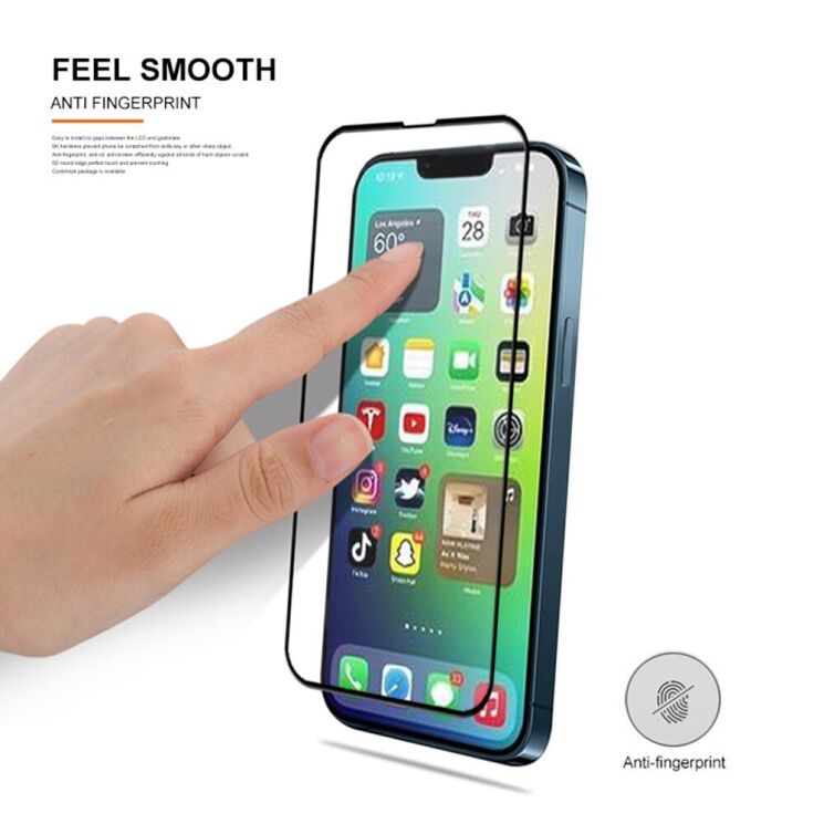 Защитное стекло MOCOLO Full Glue Cover для Apple iPhone 14 - Black: фото 7 из 8