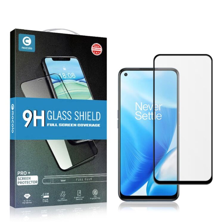 Защитное стекло MOCOLO Full Glue Cover для OnePlus Nord N200 - Black: фото 7 из 7
