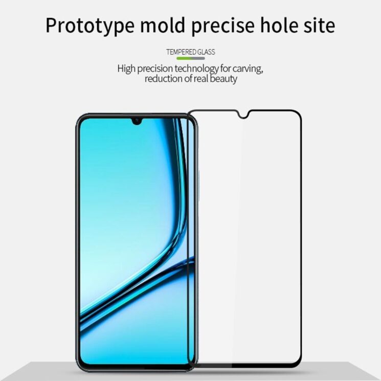 Защитное стекло MOFI Full Glue Protect для Realme Note 50 - Black: фото 6 из 13
