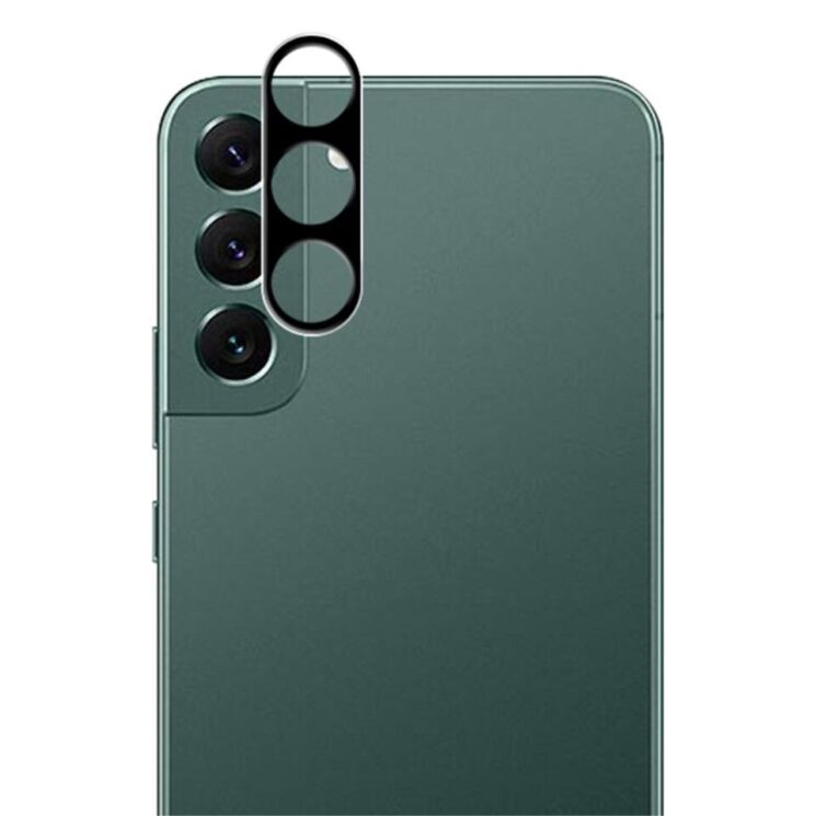 Захисне скло на камеру AMORUS Black Lens для Samsung Galaxy S23 Plus - Black: фото 1 з 7