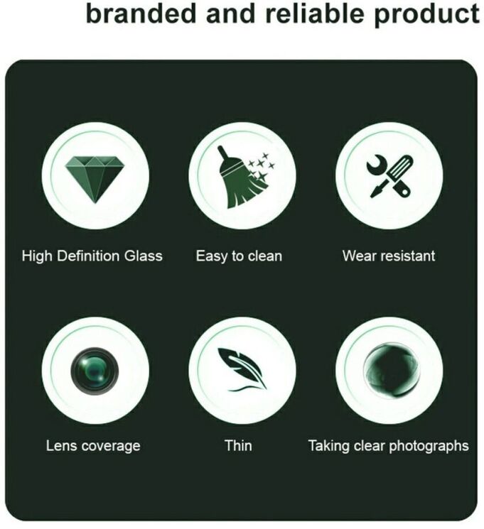 Защитное стекло на камеру IMAK Black Glass Lens для Honor Magic 7 Pro - Black: фото 5 из 9