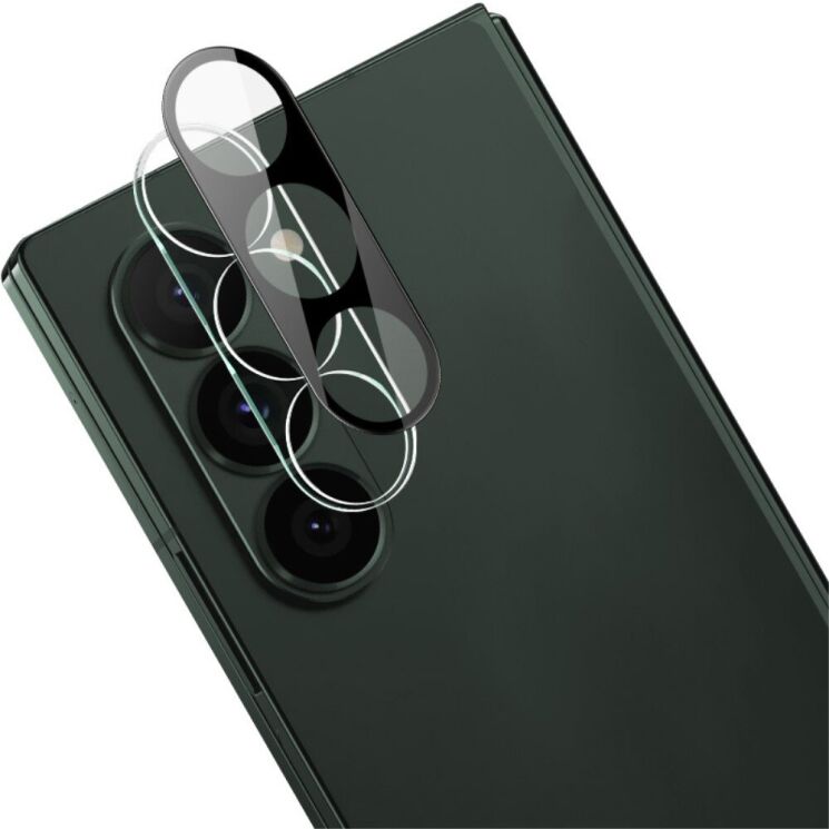 Защитное стекло на камеру IMAK Black Glass Lens для Samsung Galaxy Fold 6 - Black: фото 1 из 10