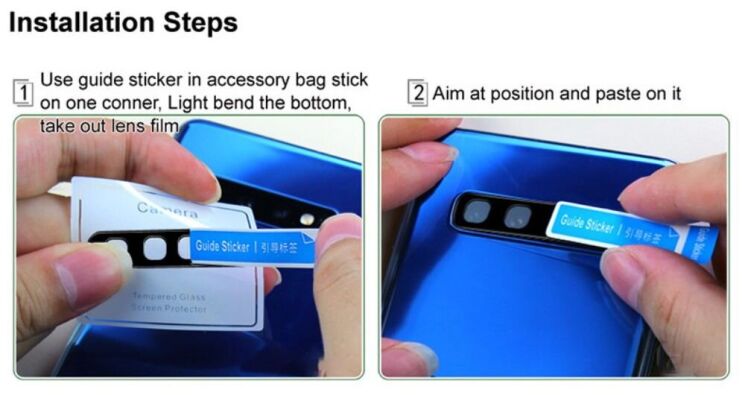 Защитное стекло на камеру IMAK Black Glass Lens для Samsung Galaxy Fold 6 - Black: фото 8 из 10