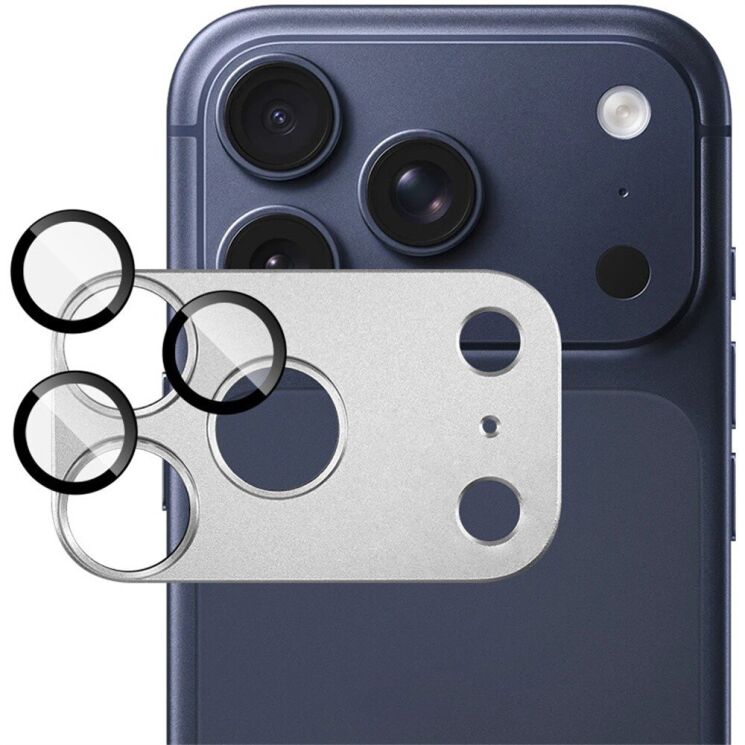 Захисне скло на камеру IMAK Camera Lens Combo для iPhone 18 Pro - Silver (423664S) Захисне скло на камеру IMAK Camera Lens Combo для iPhone 18 Pro - Silver: фото 1 з 9