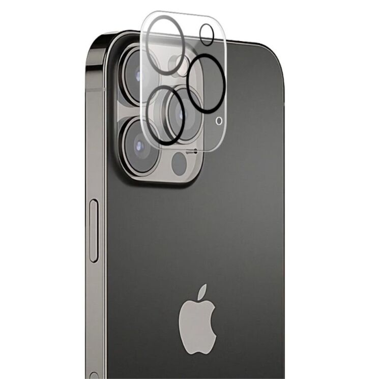 Защитное стекло на камеру MOCOLO Lens Protector для Apple iPhone 15 Pro Max - Black: фото 2 из 5