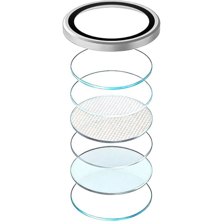 Защитное стекло на камеру RURIHAI Lens Protector для Samsung Galaxy S26 Ultra (S948) - Silver: фото 2 из 6