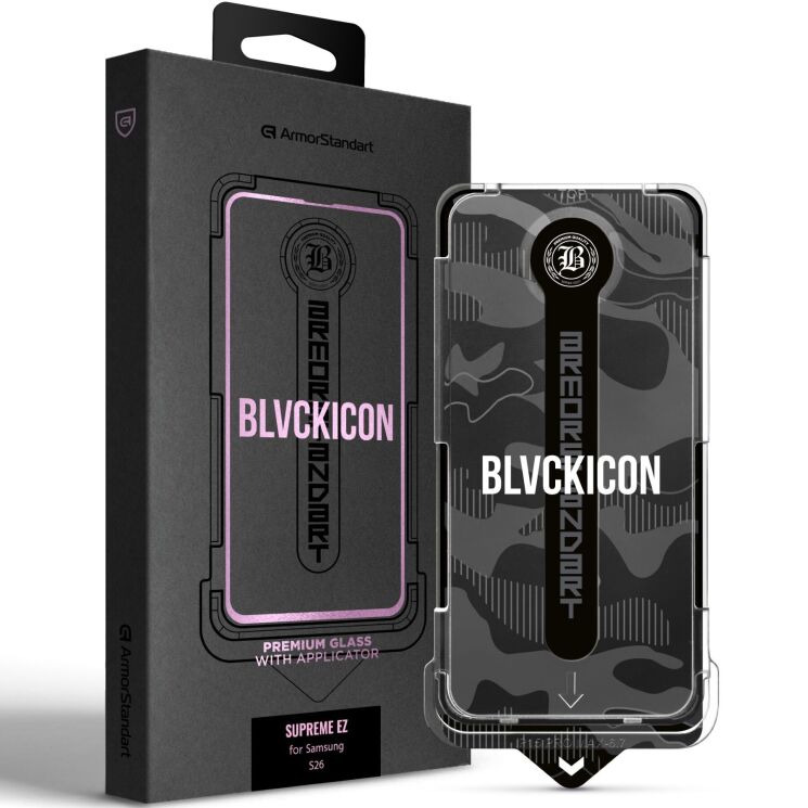 Захисне скло з аплікатором ArmorStandart Black Icon Supreme EZ для Samsung Galaxy S26 (S942) - Black: фото 1 з 1