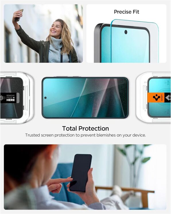 Защитное стекло Spigen Glas.tR EZ Fit для Samsung Galaxy A37 (A376) / Galaxy A36 (A366) AGL11365: фото 10 из 10