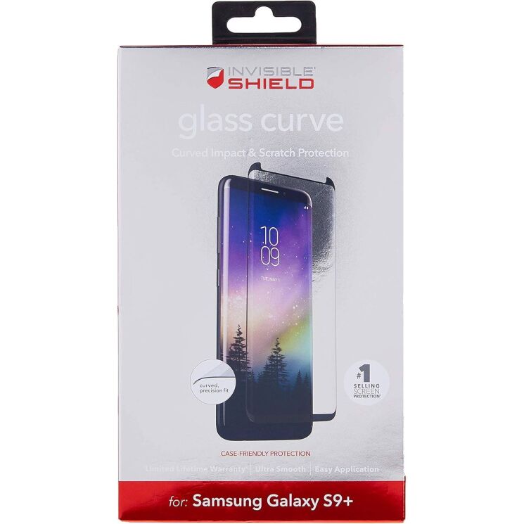 Защитное стекло ZAGG InvisibleShield Glass Curve для Samsung Galaxy S9 Plus (G965) 848467074895 - Black: фото 4 из 5