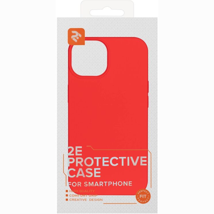 Защитный чехол 2Е Liquid Silicone для iPhone 14 - Red: фото 3 из 3