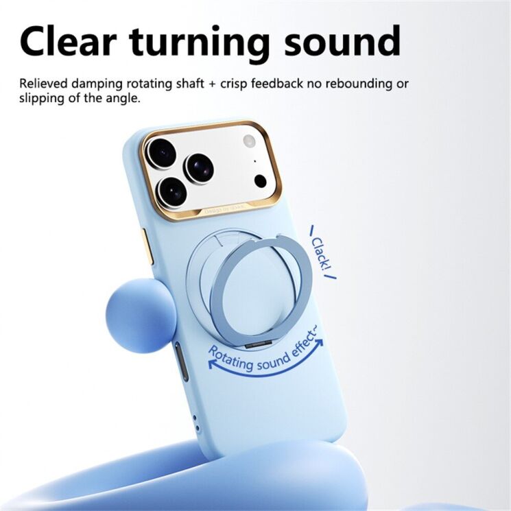 Захисний чохол ABEEL Silk Ring Magnetic для iPhone 18 Pro / 17 Pro - Dark Blue: фото 3 з 7